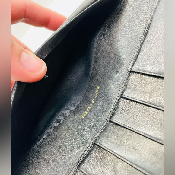 CHANEL Black Quilted Lambskin French Purse Wallet with COA! - Picture 9 of 16